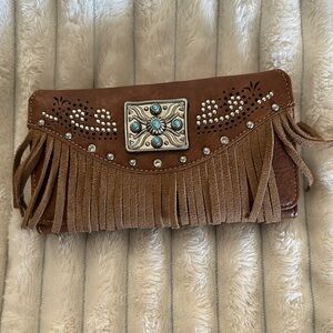 New Brown Fringed Women's wallet